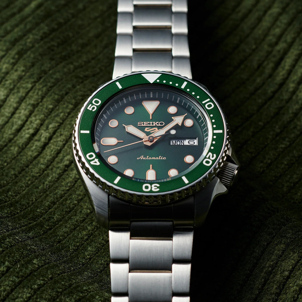 Seiko 5 Sports SRPD63K1 – Automatic, Swiss Made Style, Green, 42.5mm Case