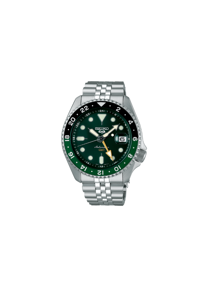 Seiko 5 Sports SSK035 – Automatic GMT, Green Dial, 42.5mm, Stainless Steel, Product Code SSK035