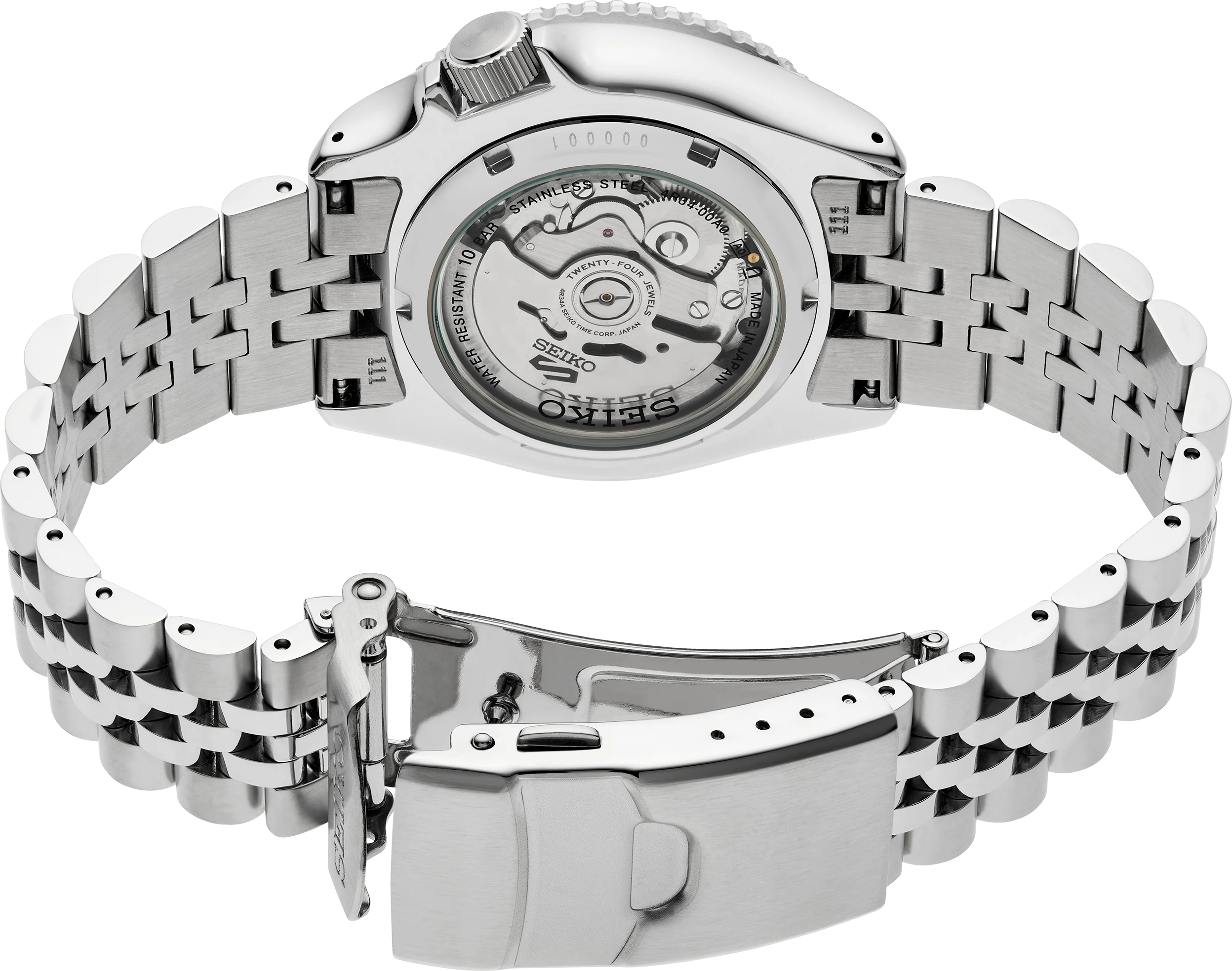 Seiko 5 Sports SSK035 – Automatic GMT, Green Dial, 42.5mm, Stainless Steel, Product Code SSK035