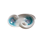Sharon Centrotavola Porcellana Anemone Decor Floreale Cm 35,5x23