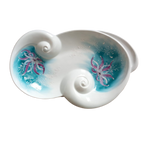 Sharon Centrotavola Porcellana Anemone Decor Floreale Cm 35,5x23