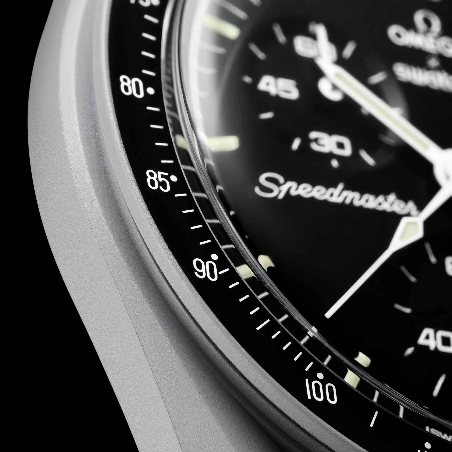 Swatch x Omega MoonSwatch Mission to the Moon SO33M100 – Cronografo quarzo Bioceramic 42mm nero/grigio