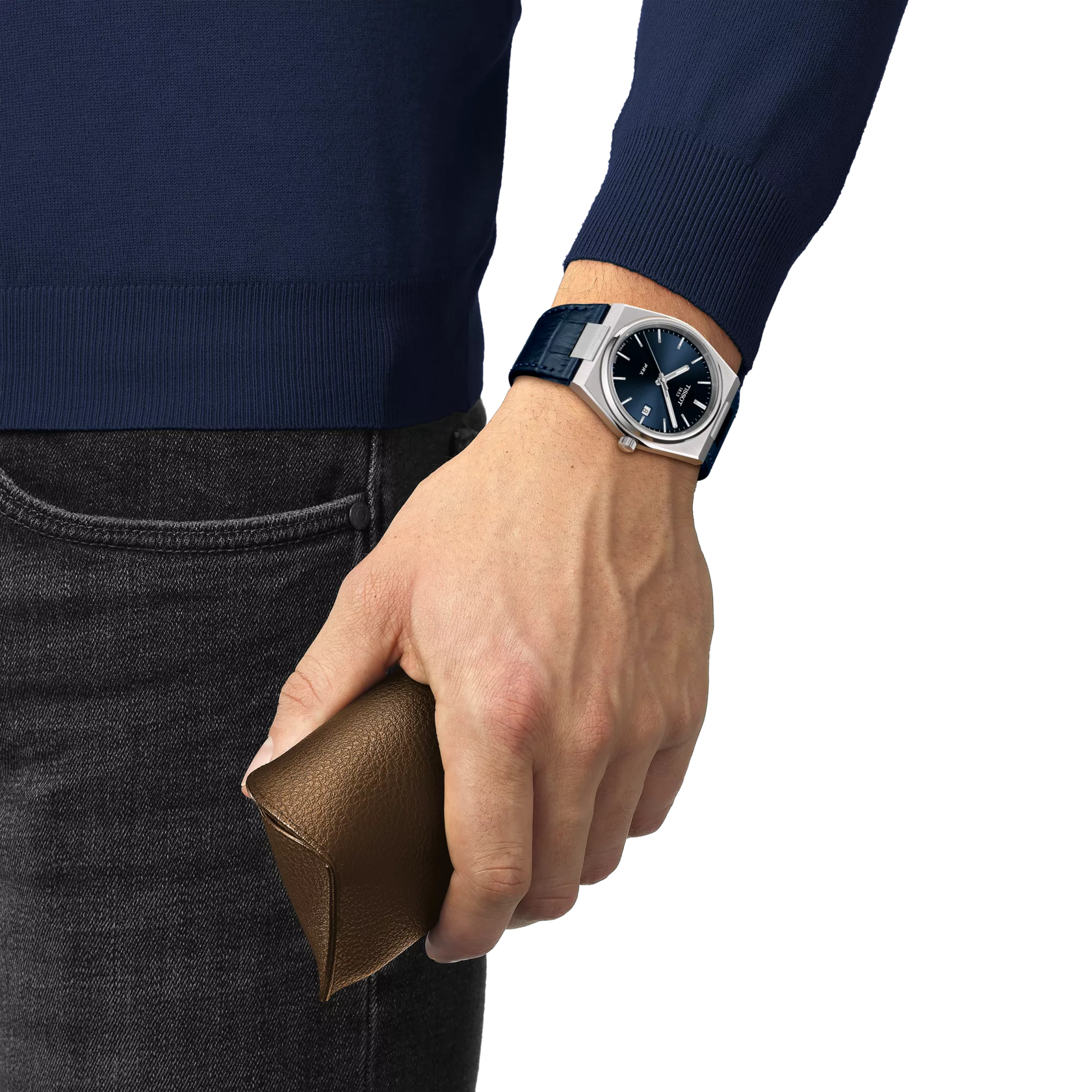 Tissot PRX 40mm Blu Pelle Quarzo – Ref. T137.410.16.041.00