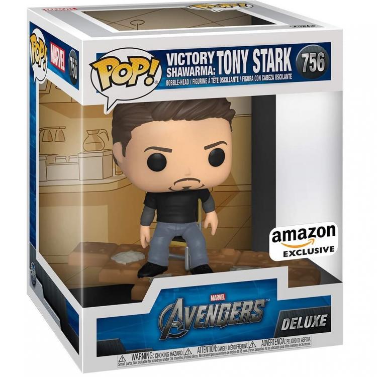 Funko Pop! Marvel Avengers Deluxe Tony Stark (756) Special Edition Bobble-Head