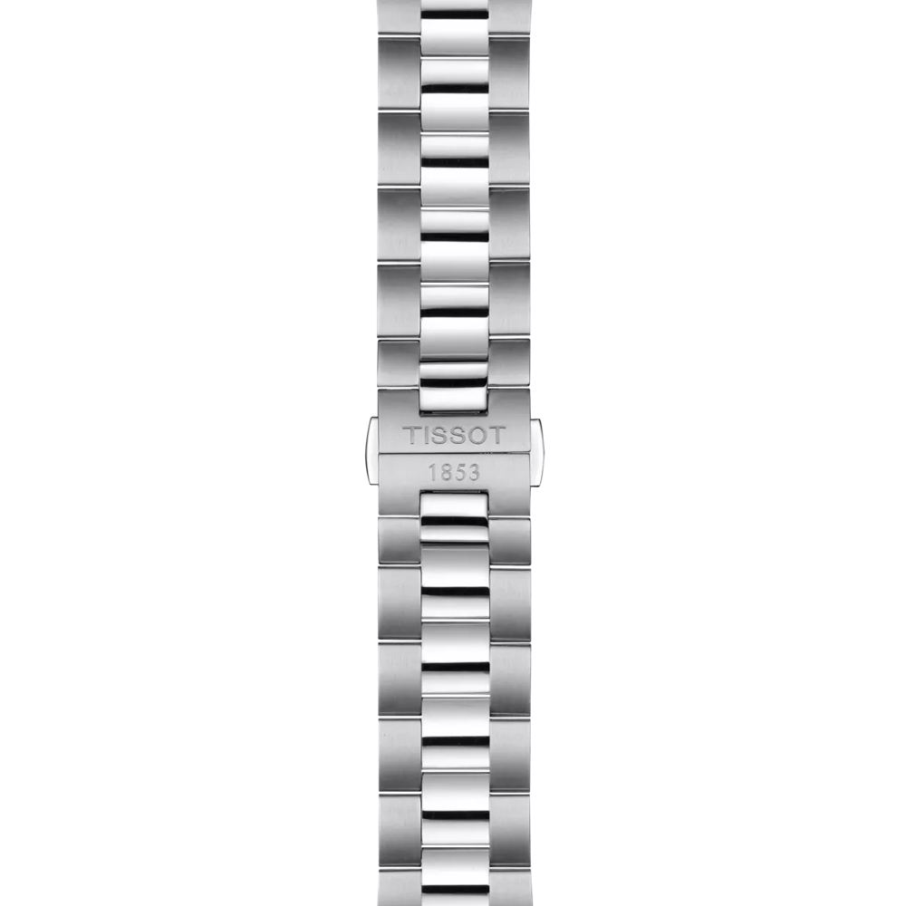 Tissot PRX Powermatic 80 T1374071105100 – Automatic black 40 mm watch, transparent case back, sapphire crystal, steel bracelet