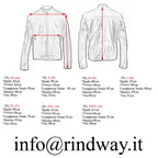 Giubbotto Bomber Con Bottoni In Vera Pelle Nero Uomo Slim Con Tasconi Rindway