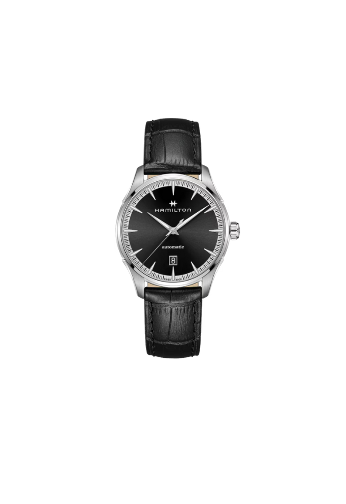 Hamilton Jazzmaster Automatic Black 40mm – black leather strap