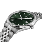 Tissot Ballade 40mm Quartz Men's Watch – Green Dial, Steel Bracelet, Swiss Made – Code T156.410.11.091.00