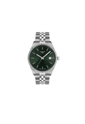 Tissot Ballade 40mm Quartz Men's Watch – Green Dial, Steel Bracelet, Swiss Made – Code T156.410.11.091.00