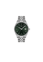 Tissot Ballade 40mm Quartz Men's Watch – Green Dial, Steel Bracelet, Swiss Made – Code T156.410.11.091.00
