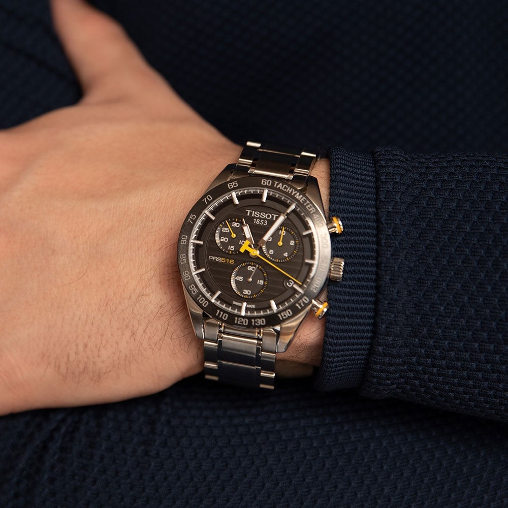 Tissot PRS 516 Chronograph Quarzo Nero 42mm Swiss Made T100.417.11.051.00
