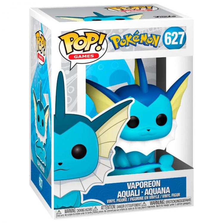 Funko Pop! Games Pokémon - Vaporeon (627) Aquali Aquana Aquana Vinyl Figure
