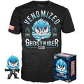 Funko Pop Tees Marvel Venomized Ghost Rider Vinyl Figure Glows In The Dark Tg L