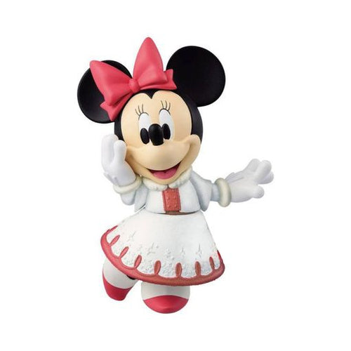 BANPRESTO Q POSKET DISNEY - FLUFFY PUFFY MINNIE MOUSE FIGURINE BANDAI 10CM