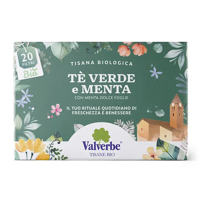 Valverbe Green Tea and Mint 30g - 20 Tea Bags