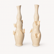 SER Capodimonte – Vaso Farfalle in Porcellana H43 cm