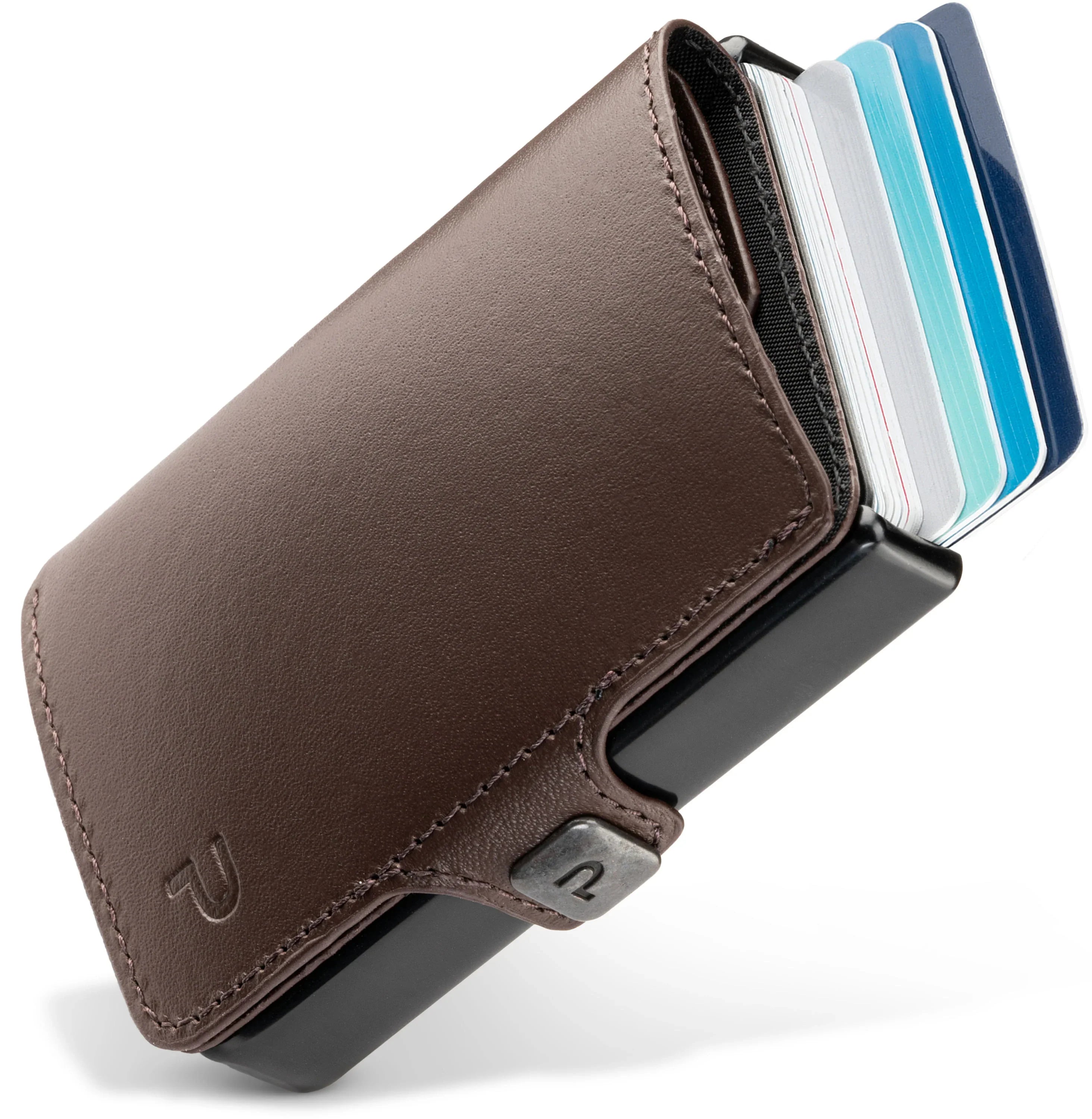 KLIK Minimal SLIM without coin pocket Brown Leather