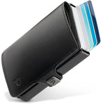 KLIK Minimal SLIM without coin pocket Black Leather