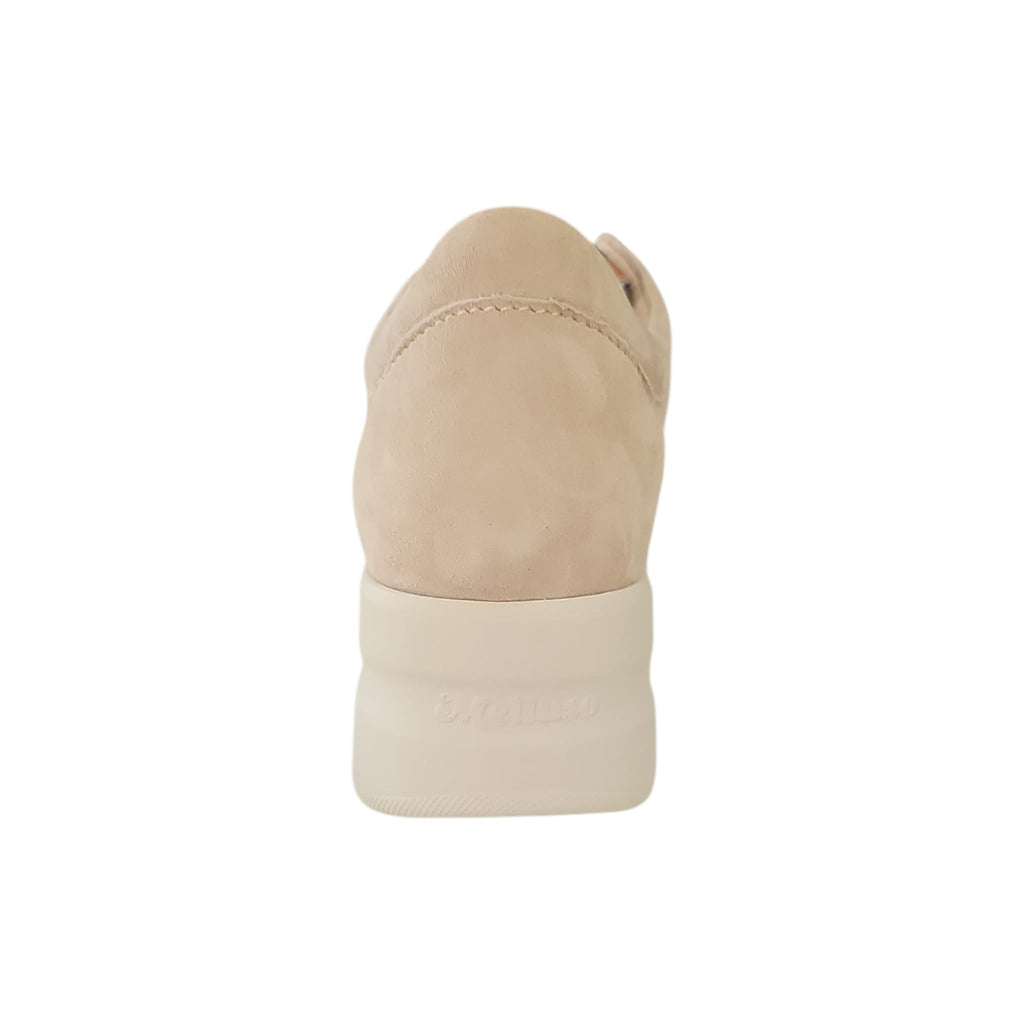 Sneakers Donna Melluso walk traforata con lacci fantasia Renna Sabbia