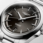 Longines orologio Conquest 38mm nero automatico acciaio L3.720.4.52.6