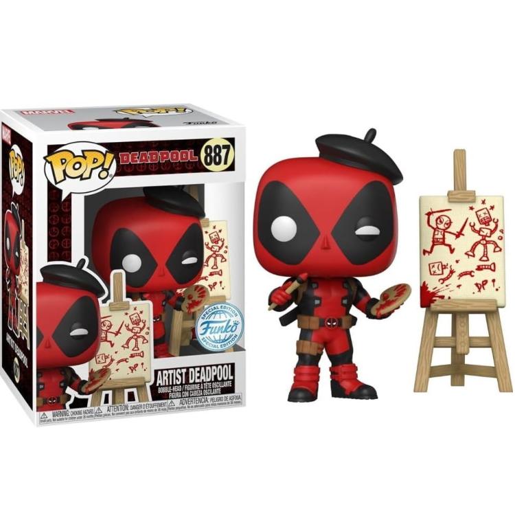 Funko Pop! Marvel Deadpool - (887) Artist Deadpool Special Edition Figure 9cm