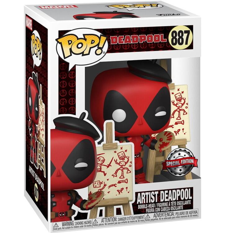 Funko Pop! Marvel Deadpool - (887) Artist Deadpool Special Edition Figure 9cm