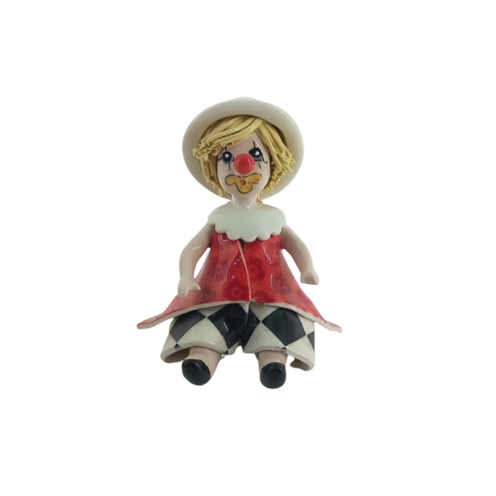 Zampiva Clown Porcelain H 9x8 cm