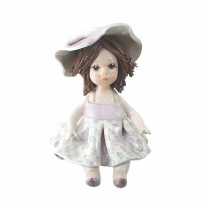 Zampiva Girl with Hat Ceramic H 7 cm