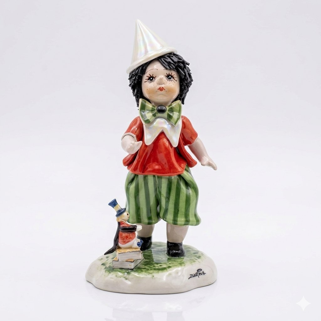 Zampiva Pinocchio Handcrafted Ceramic Statue H 20 cm