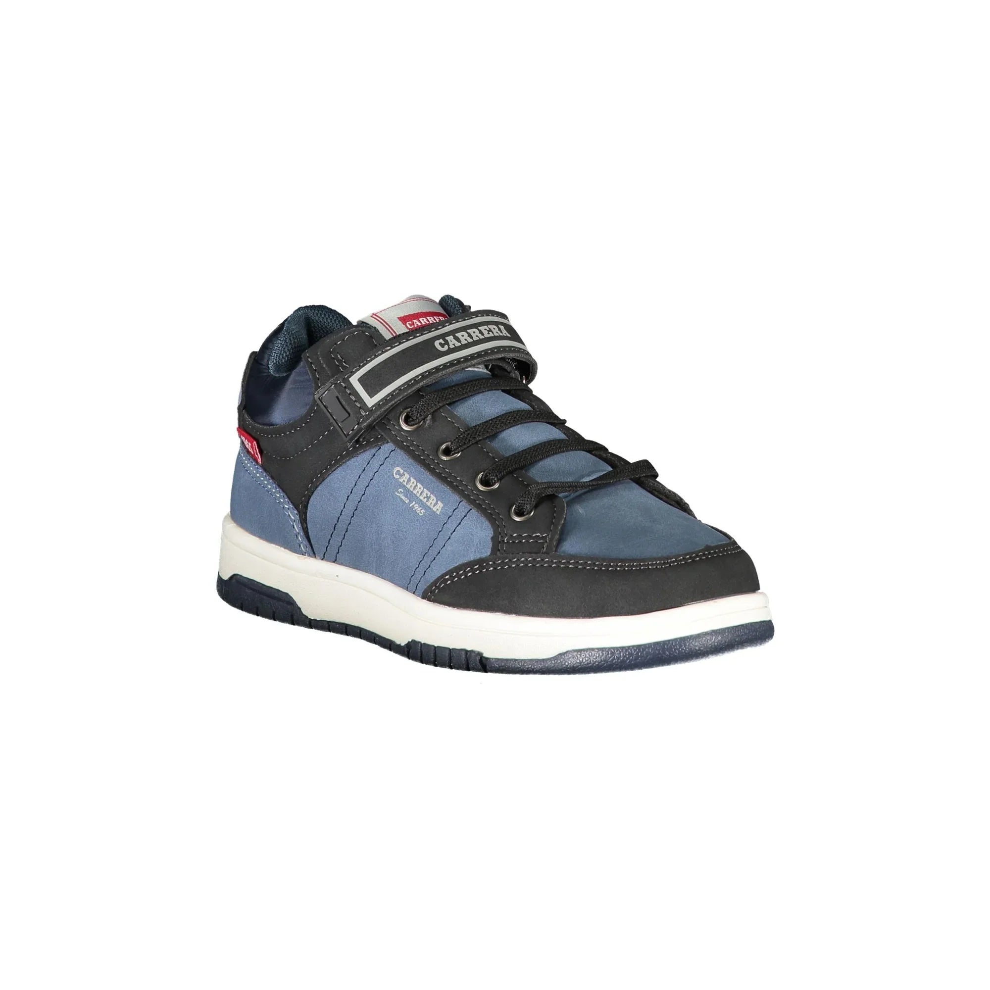 CARRERA Sneakers Uomo Blu con Lacci, Strap e Dettagli a Contrasto