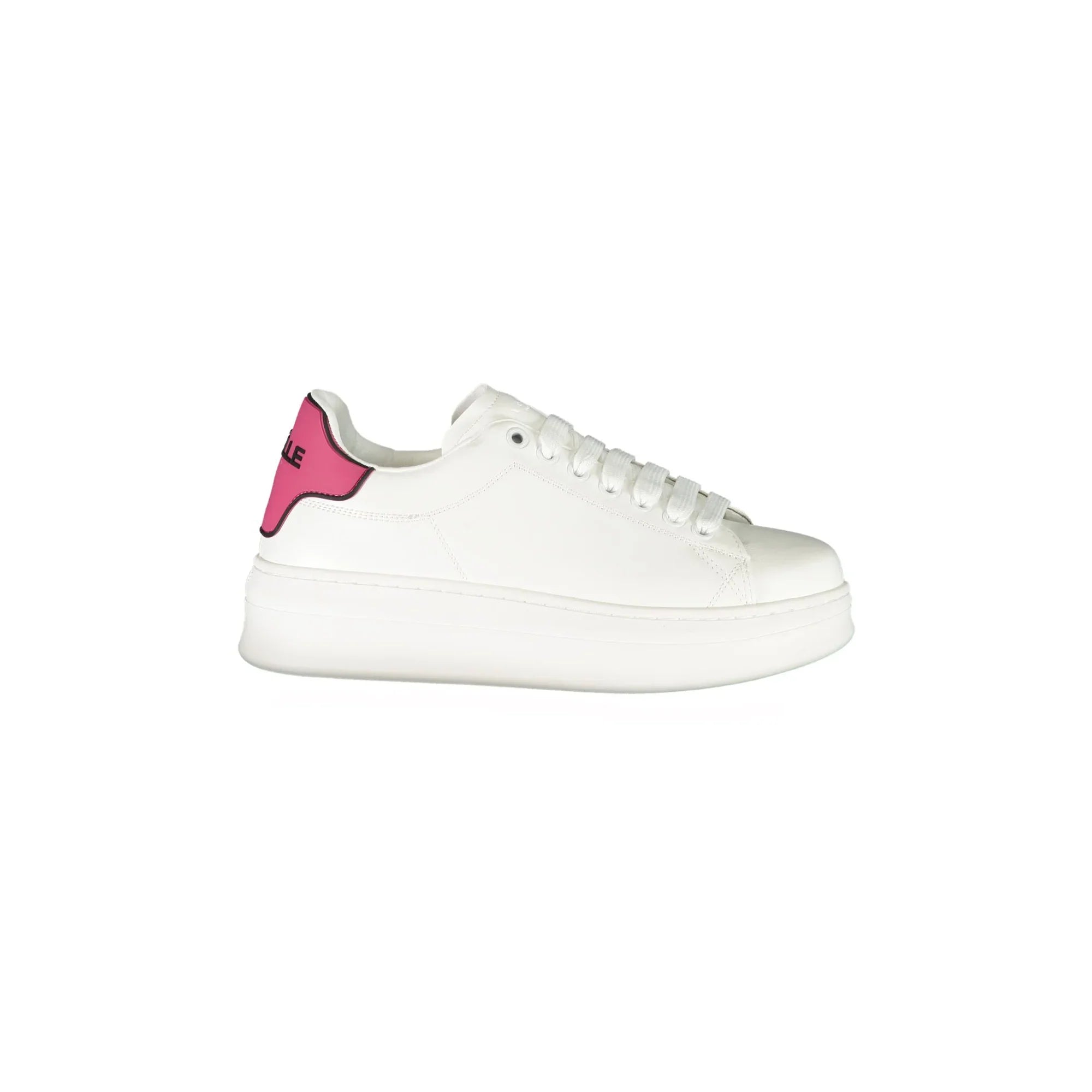 GAELLE PARIS Women's Pink Sneakers with Contrast Details