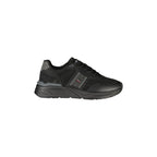 BLAUER Sneakers Uomo Nere con Lacci e Dettagli a Contrasto