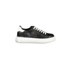 BLAUER Scarpe Sportive Donna Nere con Strass e Dettagli Bianchi