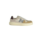 CALVIN KLEIN Scarpe Sneakers Uomo Beige con Dettagli a Contrasto