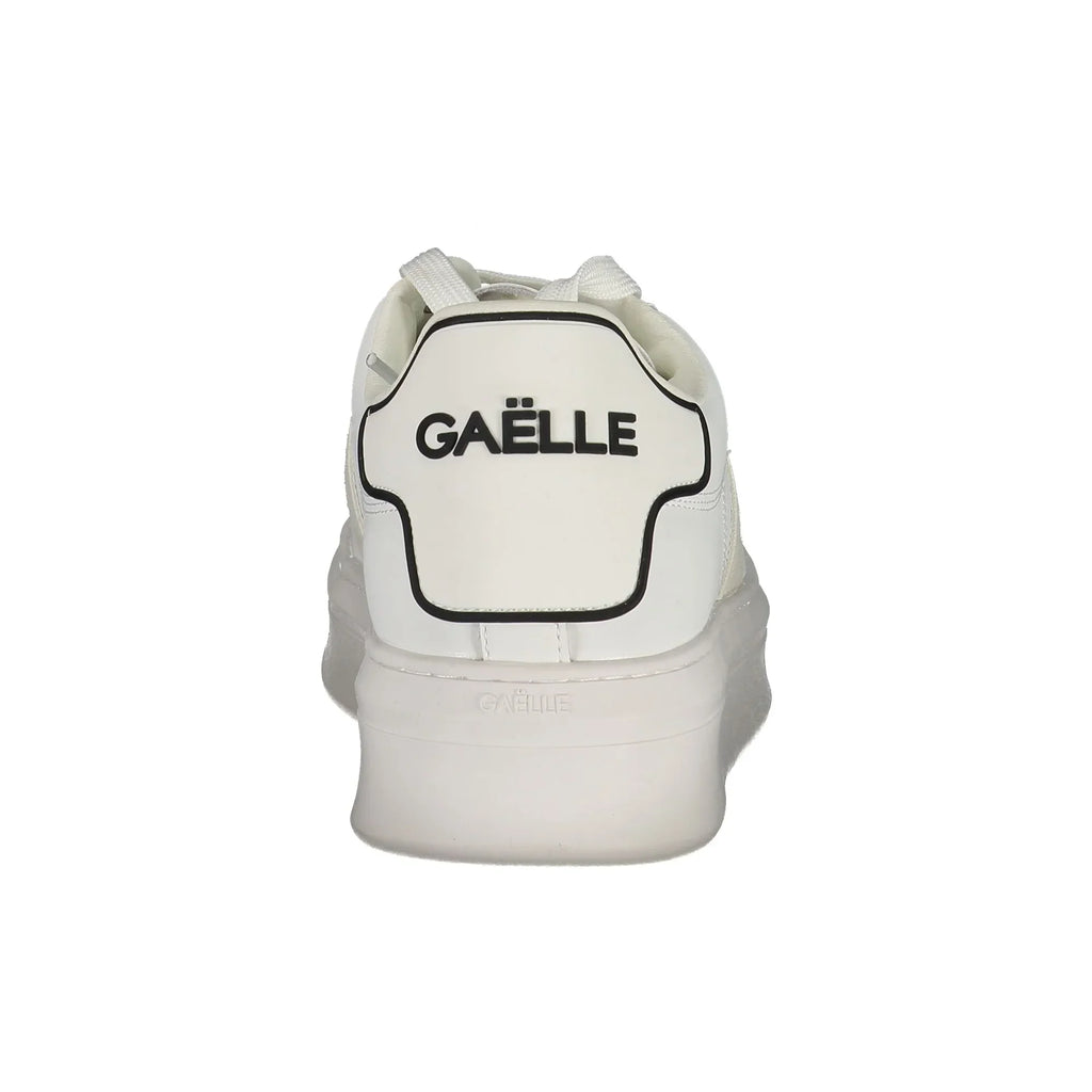 GAELLE PARIS Scarpe Sneakers Uomo Bianche con Dettagli a Contrasto
