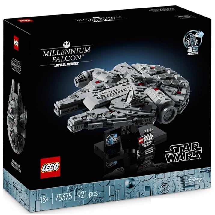 Lego - Star Wars 75375 (Millennium Falcon) 921 Pieces Disney - 25th Anniversary 18+