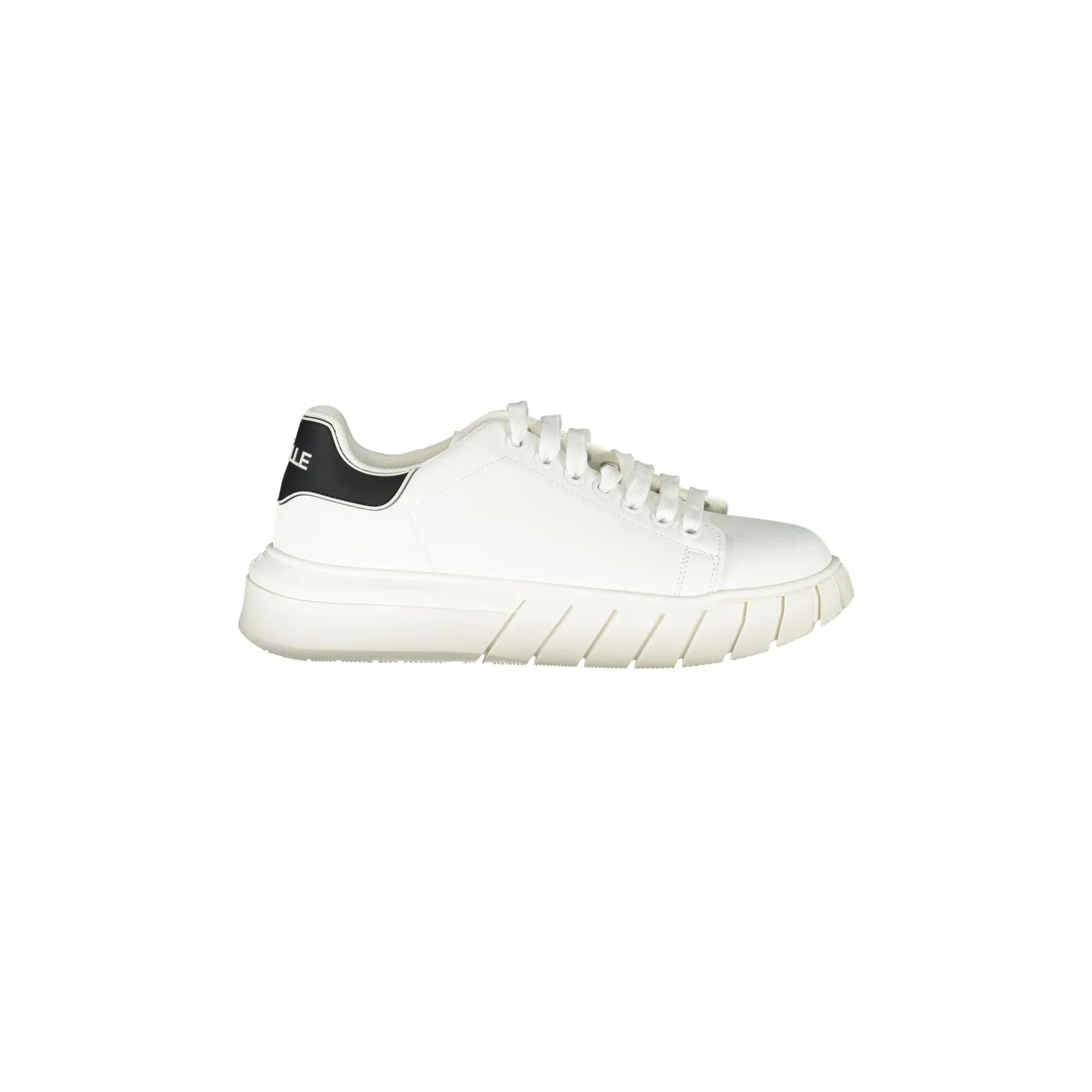 GAELLE PARIS Men's White Sneakers with Contrast Details