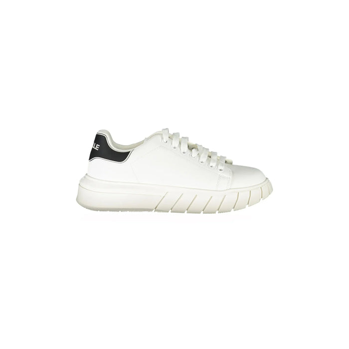 GAELLE PARIS Men's White Sneakers with Contrast Details
