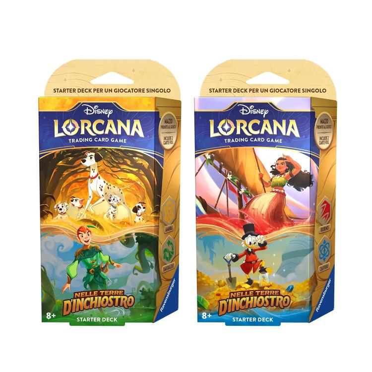 Disney Lorcana Into the Inklands Amber/Emerald Starter Deck Card Tcg Ita