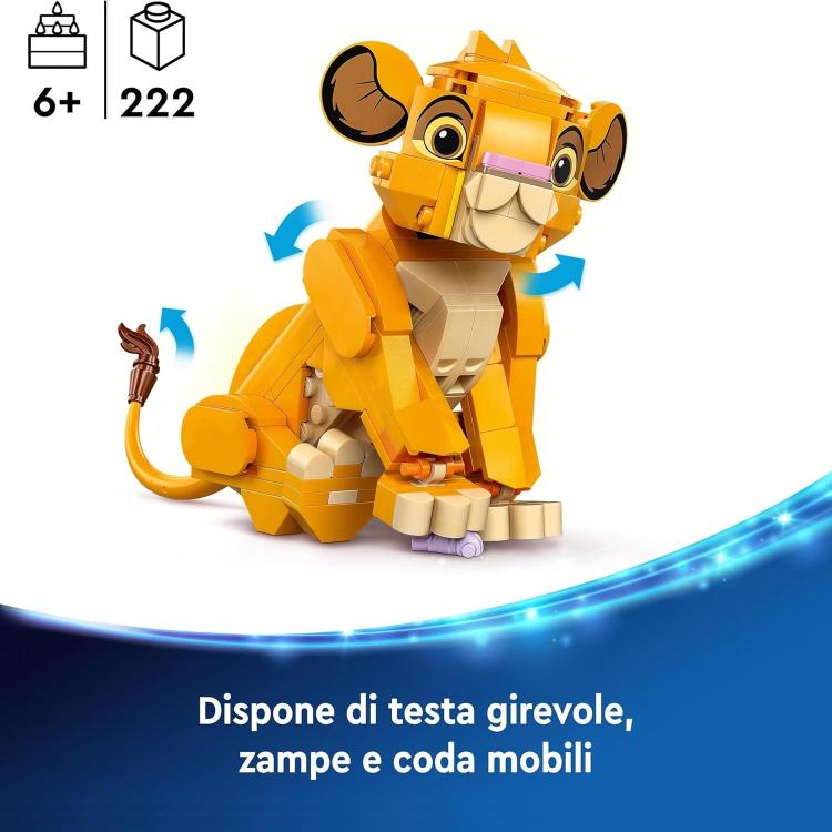 Lego - Disney Lion King 43243 (Simba) The Lion King Cub - Figure Set 222 Pcs 6+