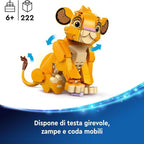 Lego - Disney Lion King 43243 (Simba) The Lion King Cub - Figure Set 222 Pcs 6+