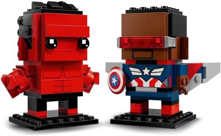 Lego - Brickheadz 40668 Marvel Studios Captain America Red Hulk Figures 242+243