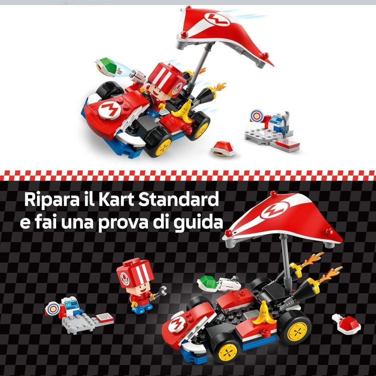 Lego - Super Mario Kart 72032 (Standard Kart) Set With Toad Figure Game 174Pcs 7+