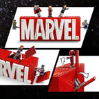 Lego - Marvel Logo 76313 Set (Marvel Signature) Building Toy 5 Mini Figures 931Pcs 12+