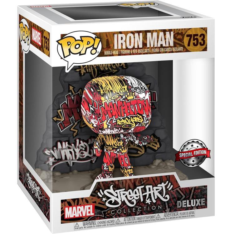 Funko Pop! Marvel Street Art Collection Deluxe - Iron Man (753) Special Edition
