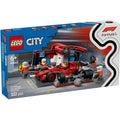 Lego - City 60443 (Pit Stop and Mechanics with Ferrari F1 Race Car) 322-Piece Set - 6+