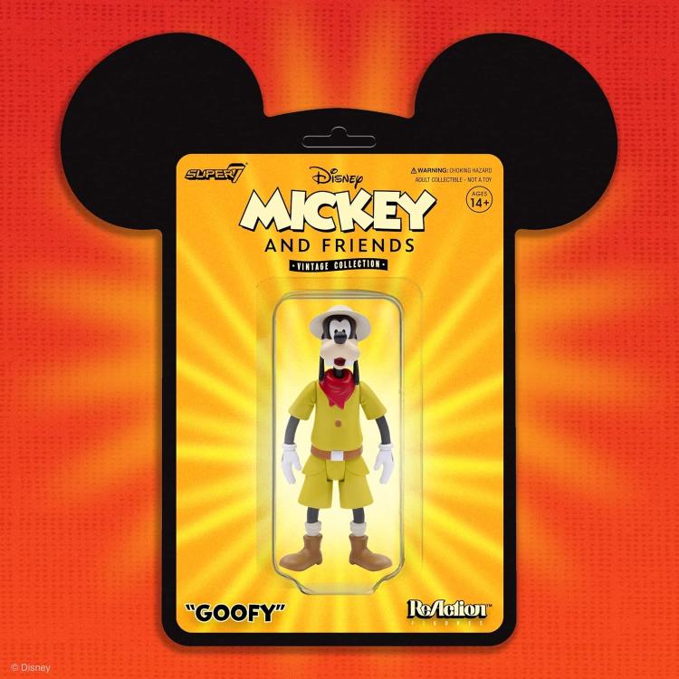 Super7 Disney Mickey & Friends Goofy "Goofy" Action Reaction Figure Mickey Mouse 9Cm