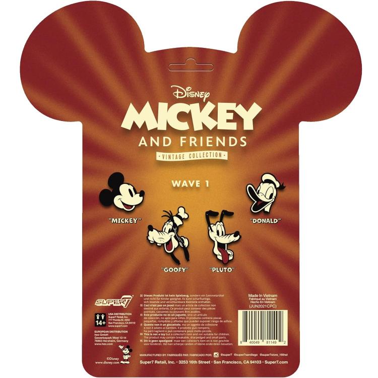 Super7 Disney Mickey & Friends Goofy "Goofy" Action Reaction Figure Mickey Mouse 9Cm