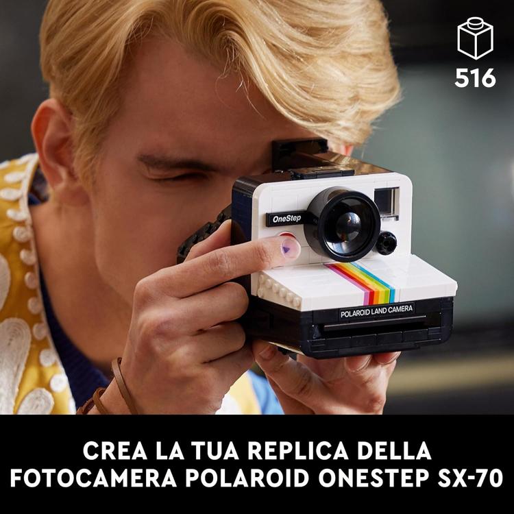 Lego - Ideas 21345 Polaroid OneStep SX-70 Camera Vintage Building Kit 516 Pcs