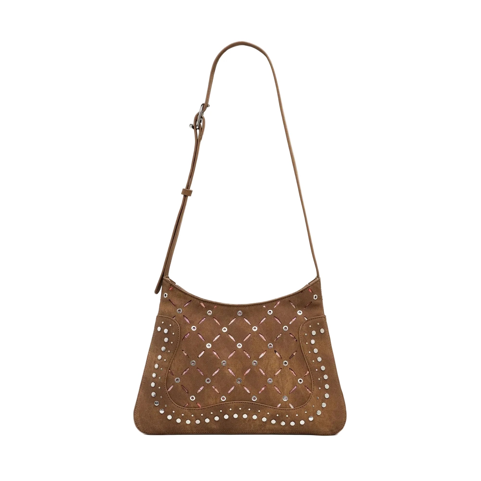 DESIGUAL Women's Yankee Manaos Studded Crossbody Bag